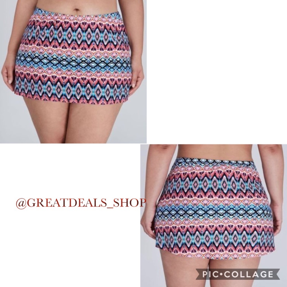 ‼️CACIQUE‼️TRIBAL MINI SWIM SKIRT